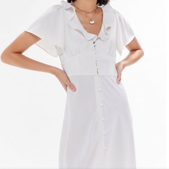 Urban Outfitters White Midi Dress - Picture 2 of 3